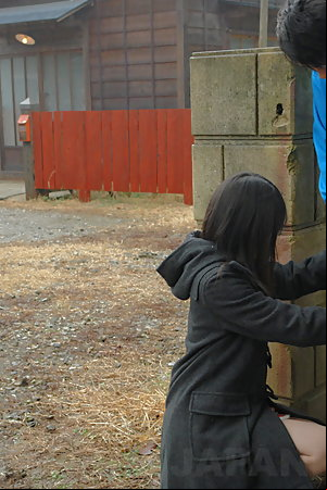 Nasty Mai Shimizu sucks a cock and gets cum